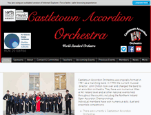 Tablet Screenshot of castletownaccordionorchestra.com
